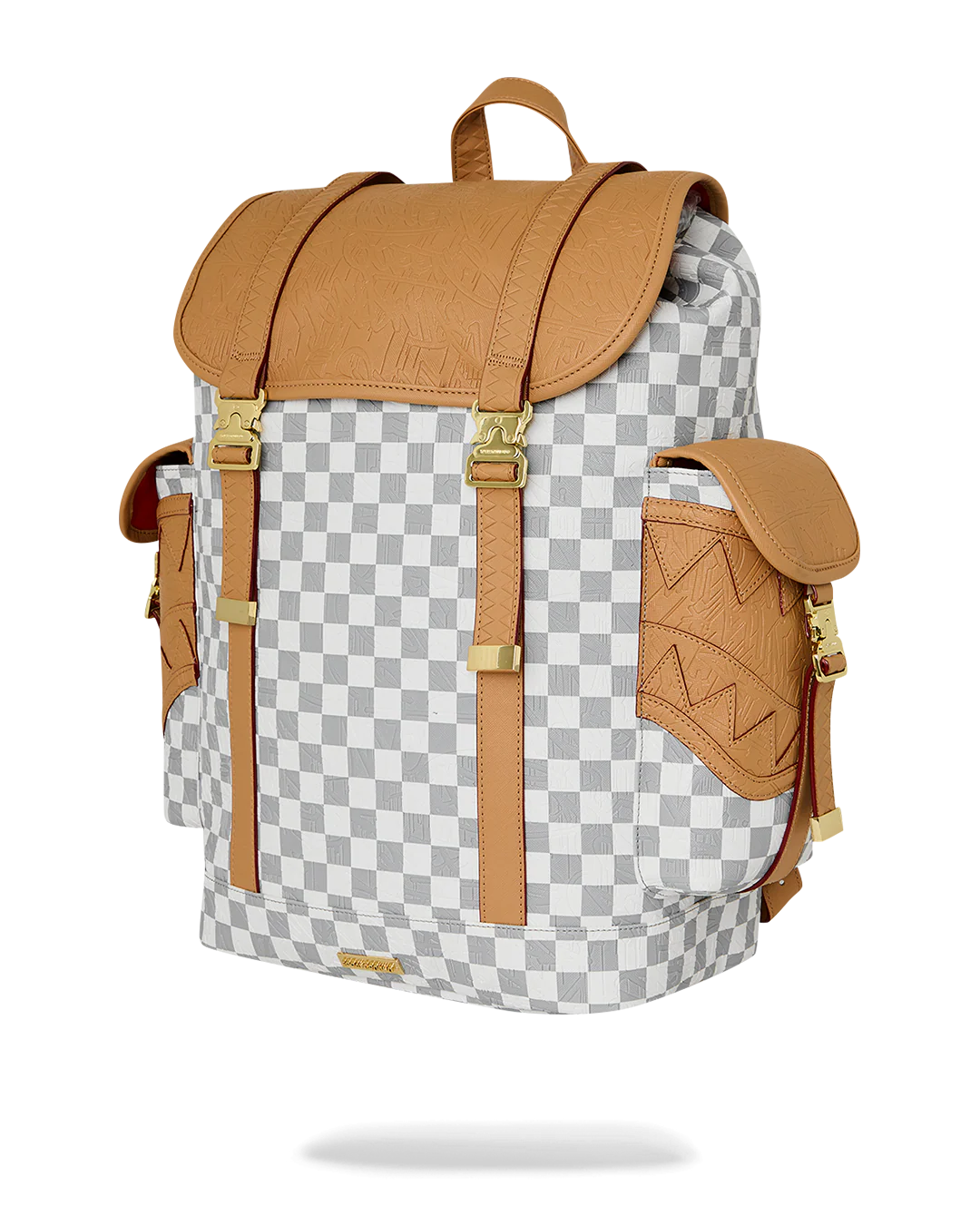 SPRAYGROUND: EMBOSSED CREAM MONTE CARLO BACKPACK