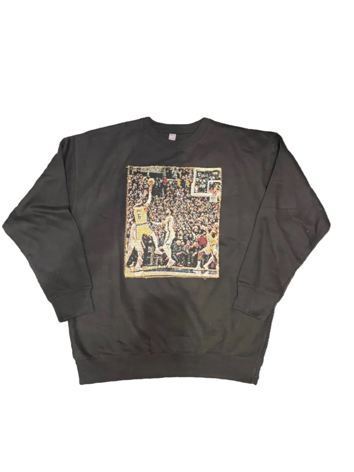 ANGEL GENTLE: TAPESTRY SWEATER- BLACK