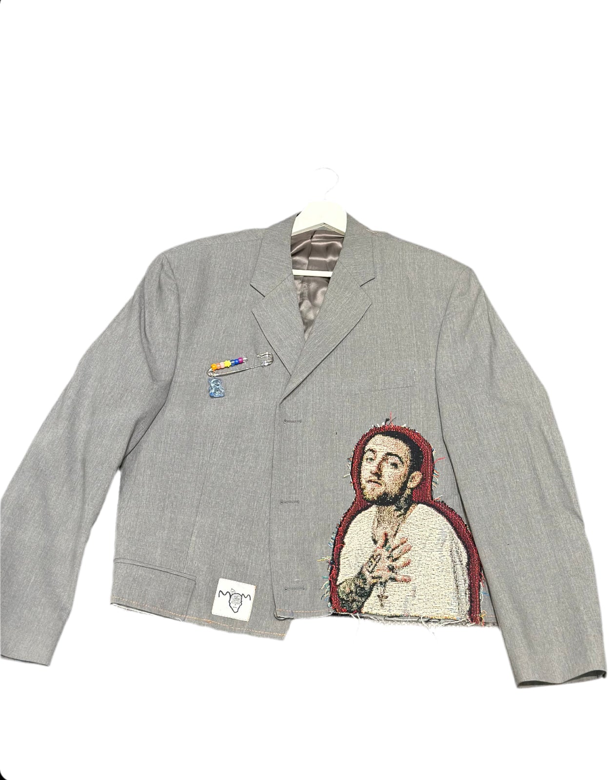 ANGEL GENTLE: UPCLYCLED CROPPED BLAZER