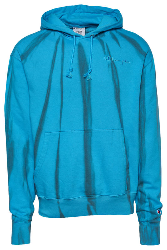 CHAMPION: BLUE TIE DYE HOODIE