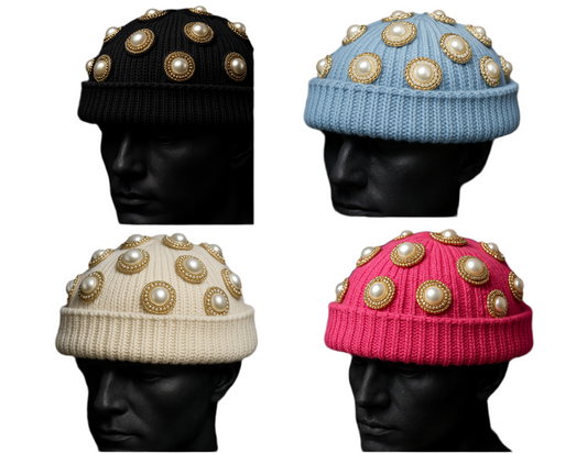 THE ART OF EMJ: PEARLY CROWN SKULLY CAP