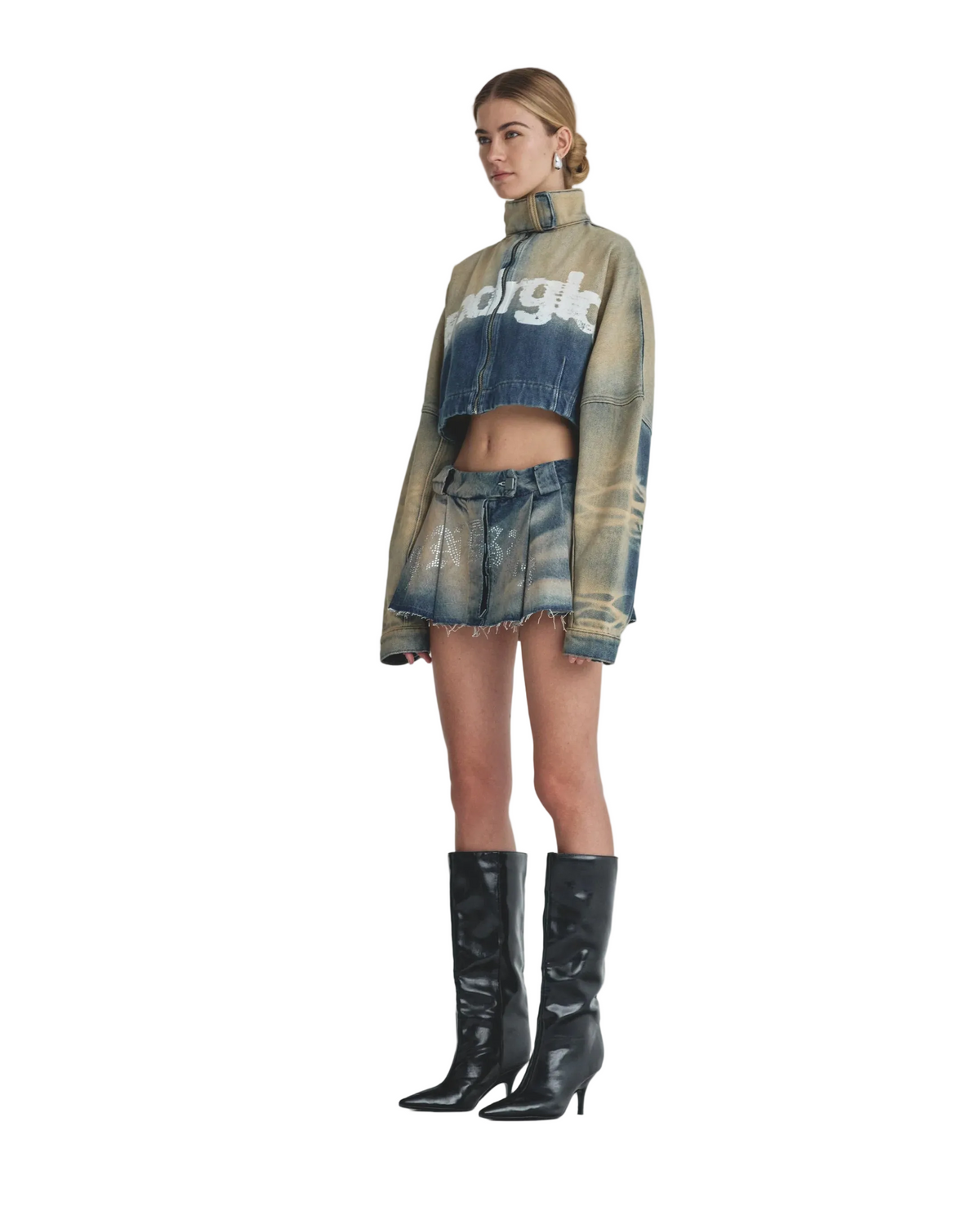 UNDERGOLD: REVELATION RHINESTONE MINI SKIRT