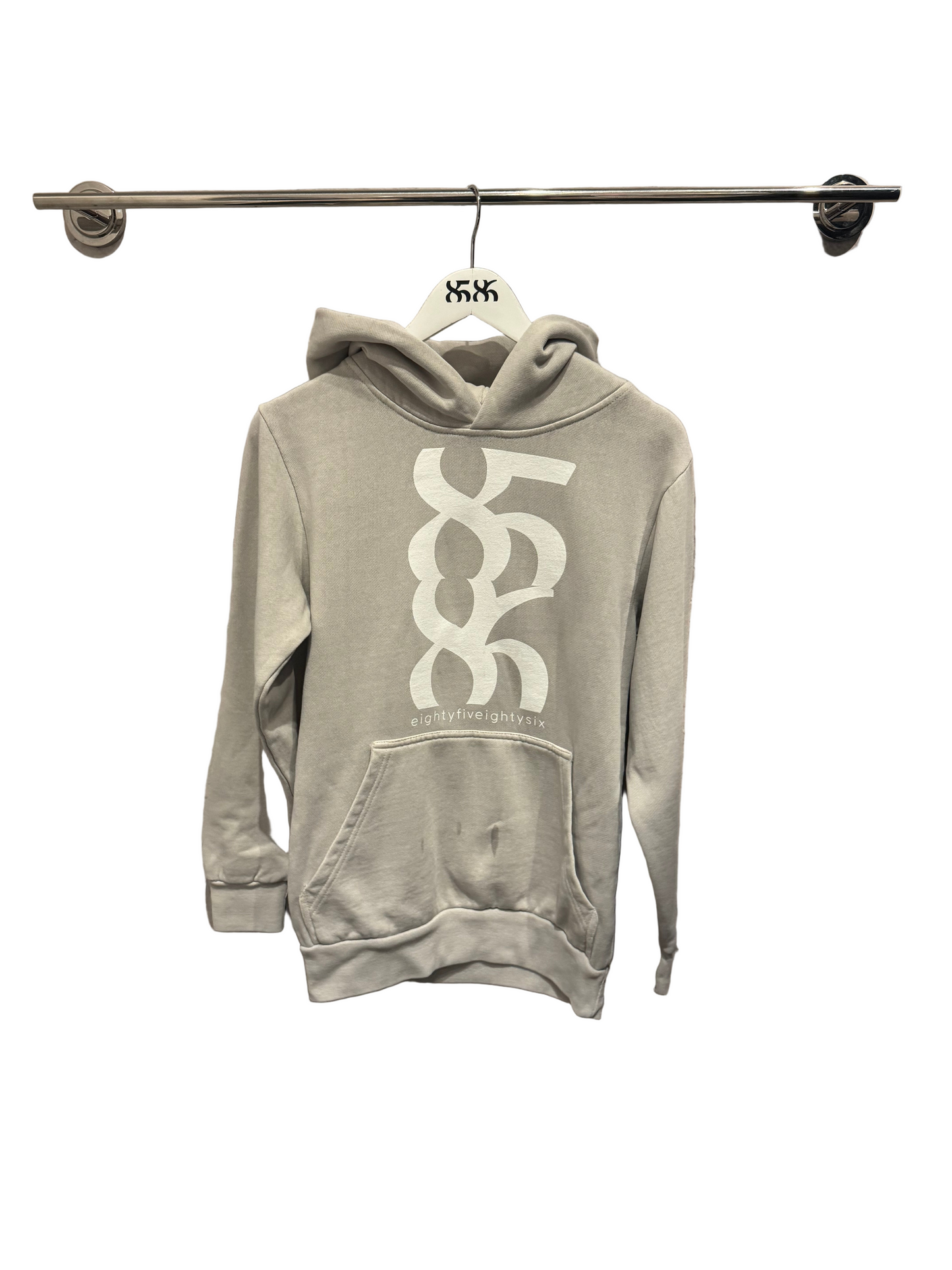 8586:UNISEX BIG LOGO HOODIE