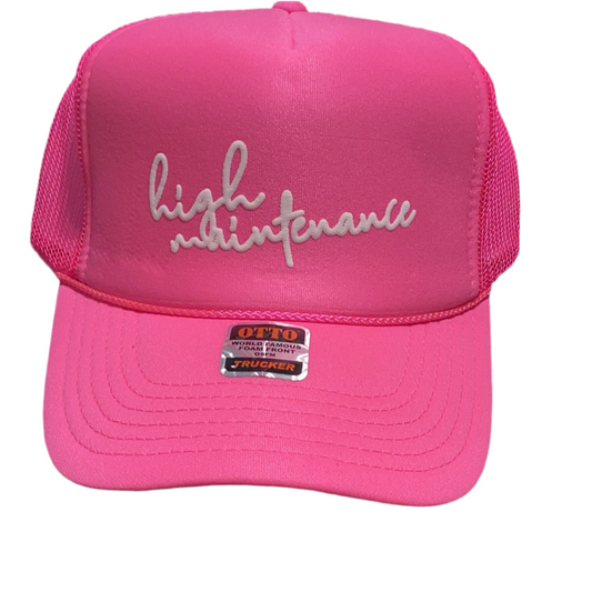 HIGH MAINTENANCE TRUCKER HAT
