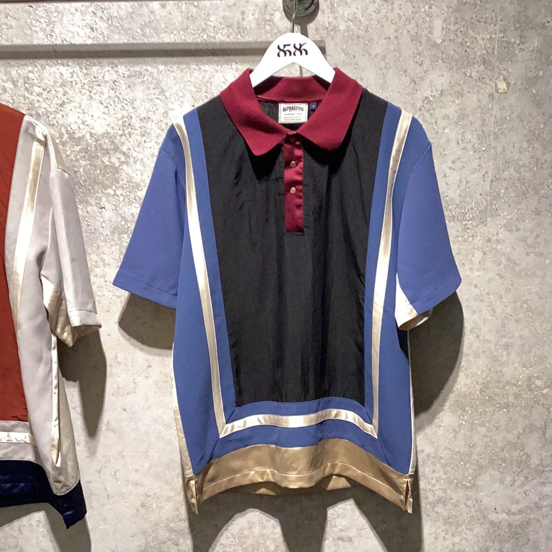 ALPHASTYLE: FENWICK SHORT SLEEVE SILK POLO SHIRT
