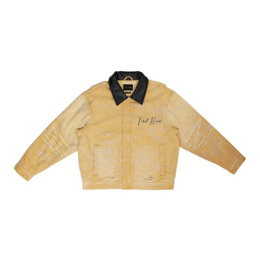 FIRST ROW: ALLOVER RHINE STONE WORKWEAR JACKET