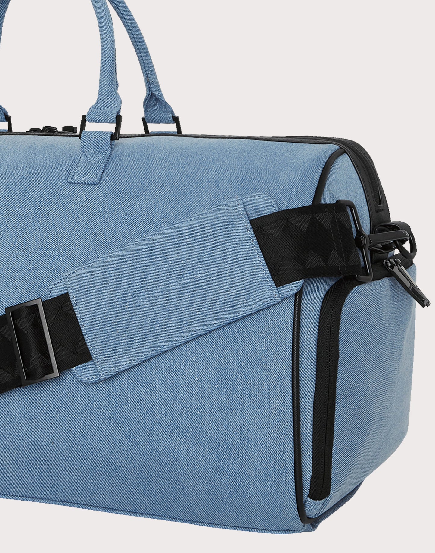 SPRAYGROUND: DENIM SHARK DUFFLE
