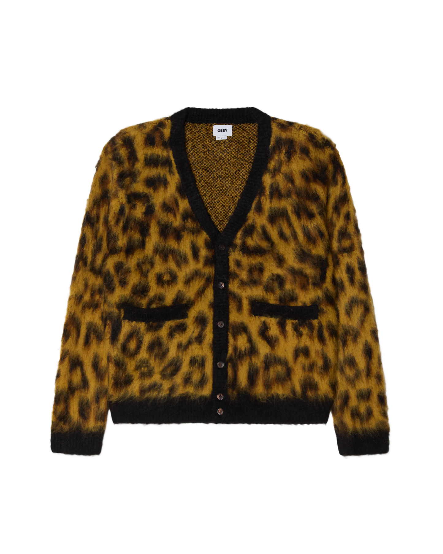 OBEY: PATRON CARDIGAN LEOPARD