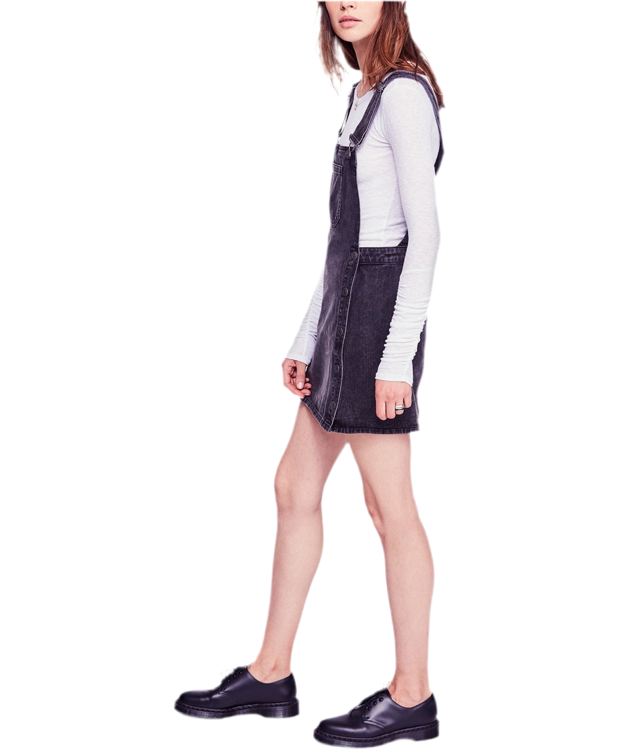 Free People Louise Denim Skirtall Women's : 4