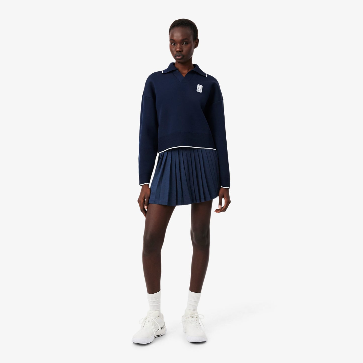 LACOSTE: ULTRA DRY TENNIS HERITAGE LINED SKIRT