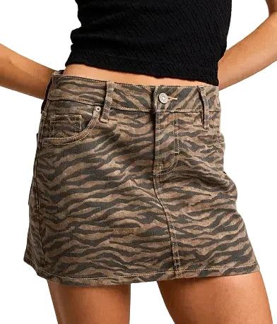 HIDDEN: TIGER PRINT SKIRT