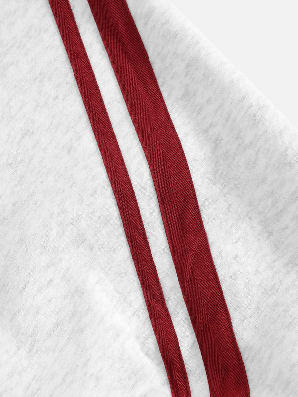 AELFRIC EDEN: CROPPED CONTRAST STRIPE HOODIE