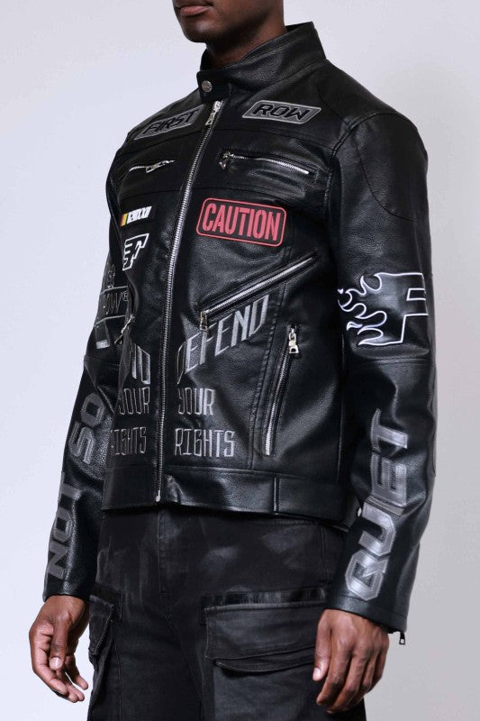 FIRST ROW: CAUTION NOT SO QUIET RACING JACKET – 85 86