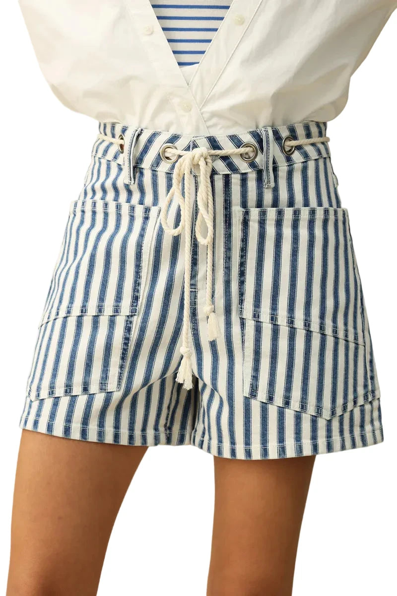 BAYEAS: TAMSIN HIGH RISE WOVEN SHORTS