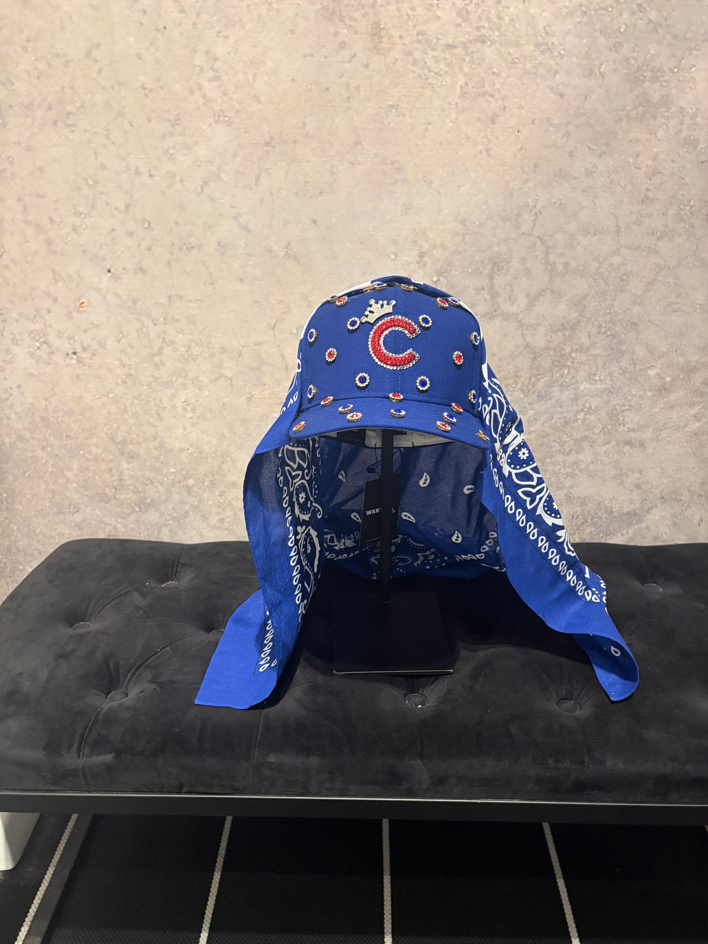THE BEDAZZLED CAP:CHICAGO CUBS