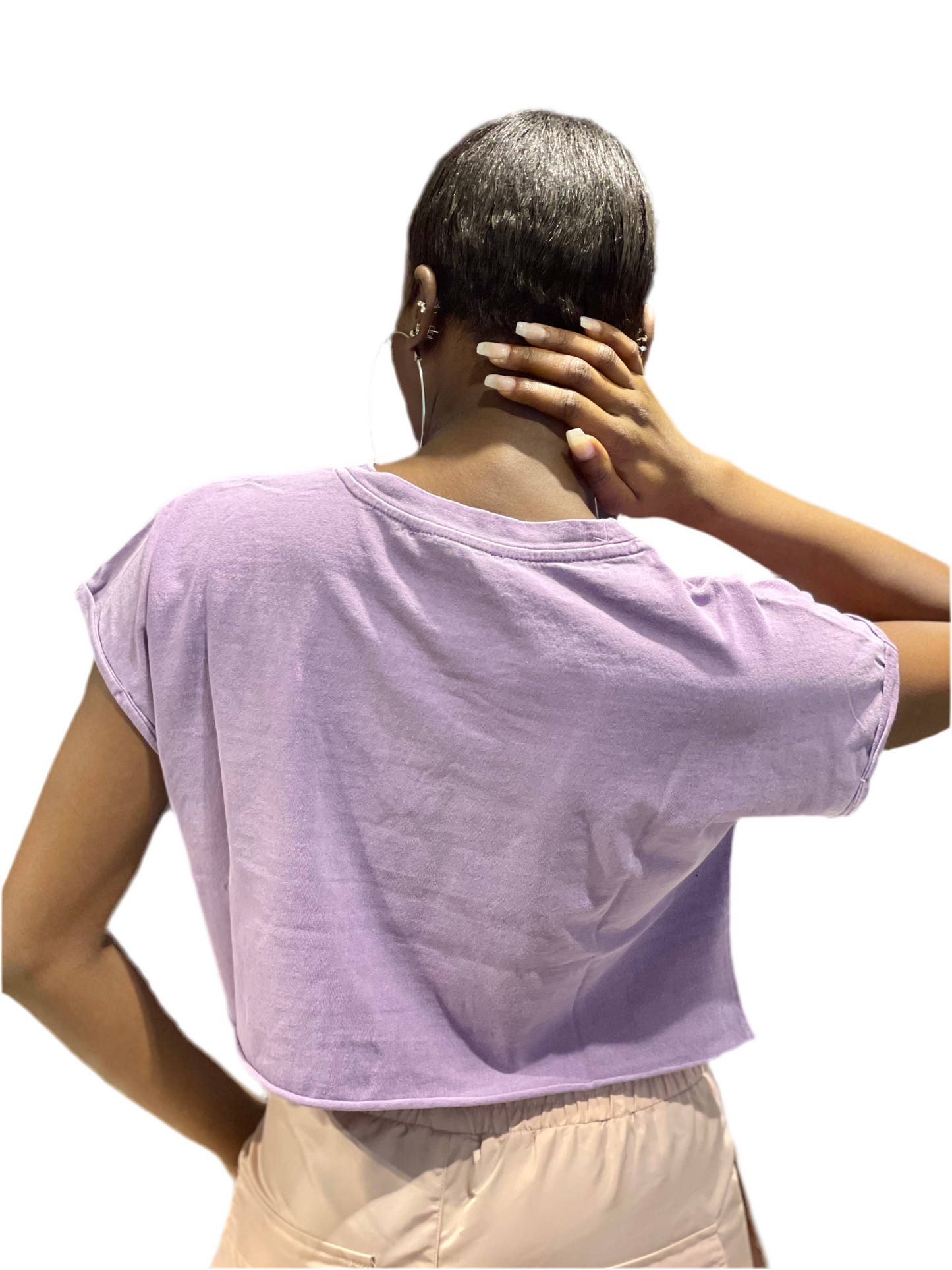 8586: GARMENT DYED CROPPED TEE