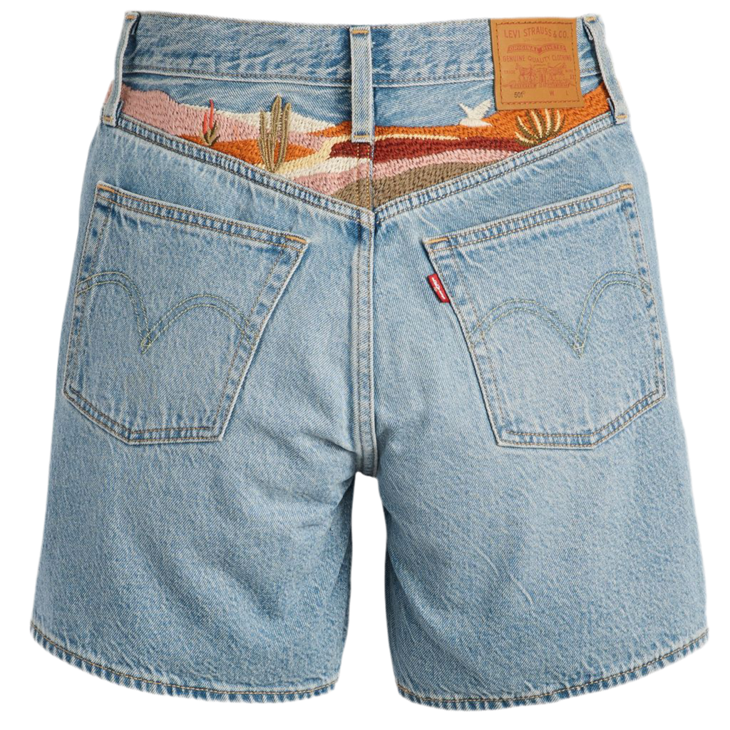 Levi's Premium: 501 Mid Thigh Shorts Desert Utopia