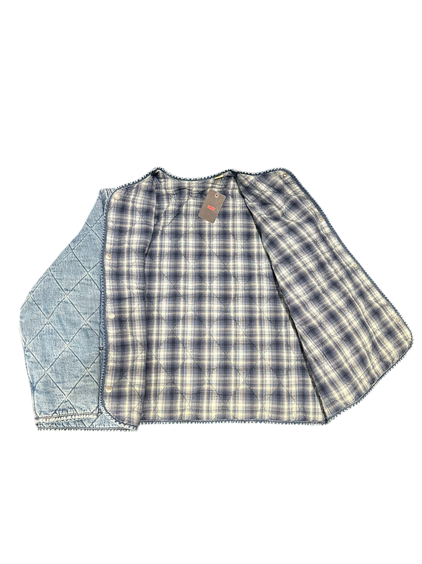 LEVIS: QUILTED BOXY DENIM JACKET