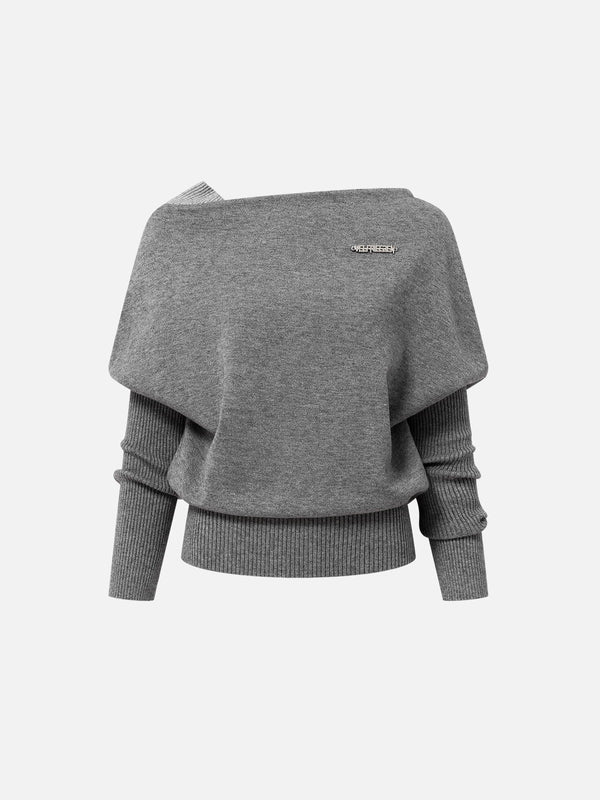 AELFRIC EDEN: OFF THE SHOULDER SWEATER