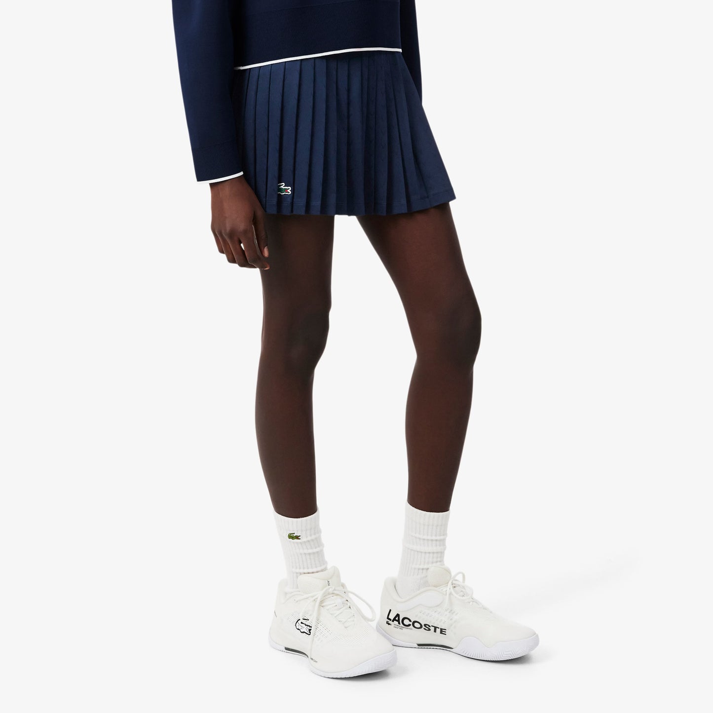 LACOSTE: ULTRA DRY TENNIS HERITAGE LINED SKIRT