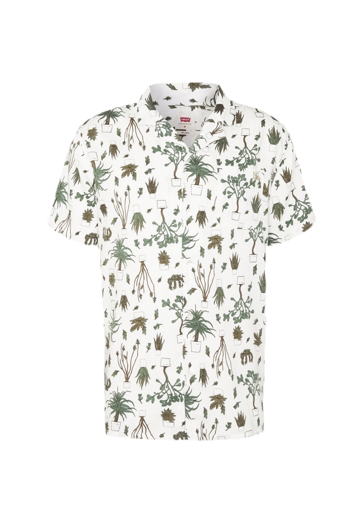 LEVIS: CUBANO CACTUS PRINT SHORT SLEEVE SHIRT