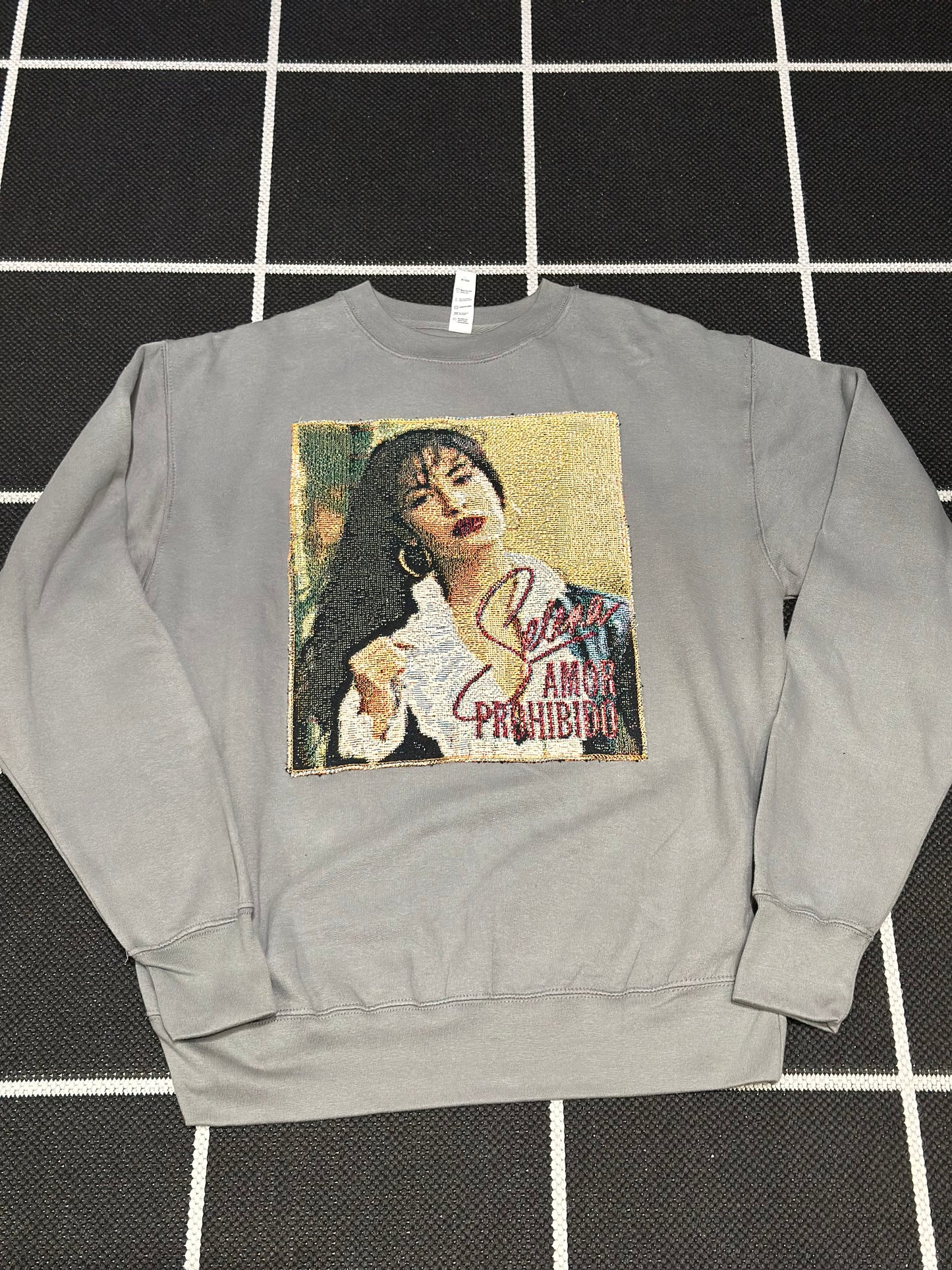 ANGEL GENTLE: TAPESTRY SWEATER- CHARCOAL