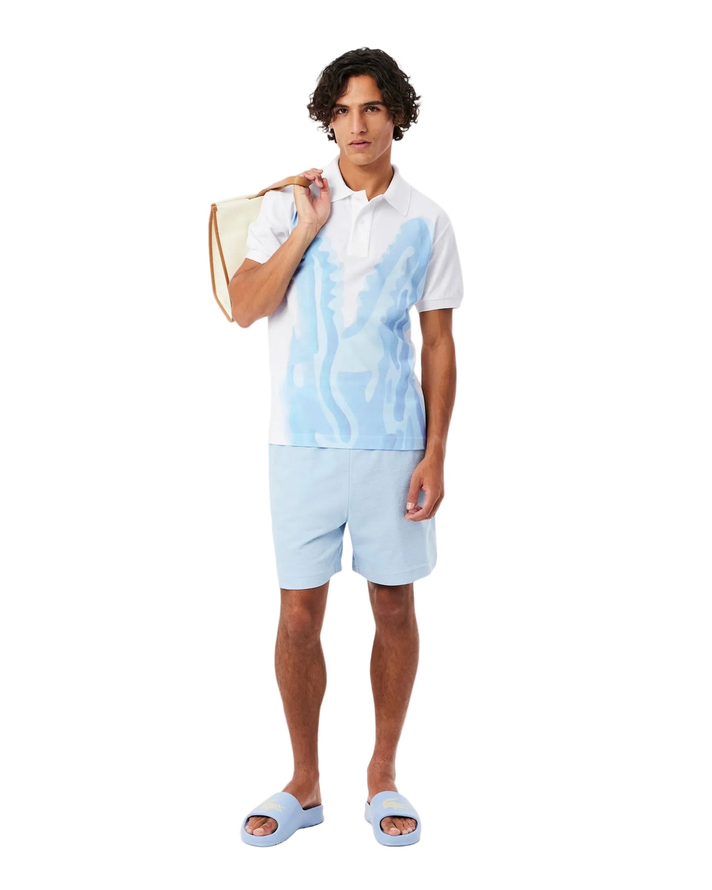 LACOSTE: PRINTED PIQUE POLO