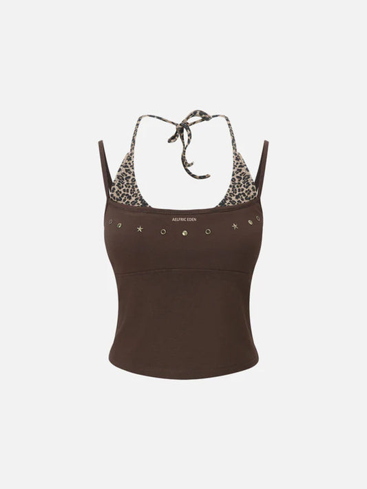 AELFRIC EDEN: LEOPARD CAMI TOP