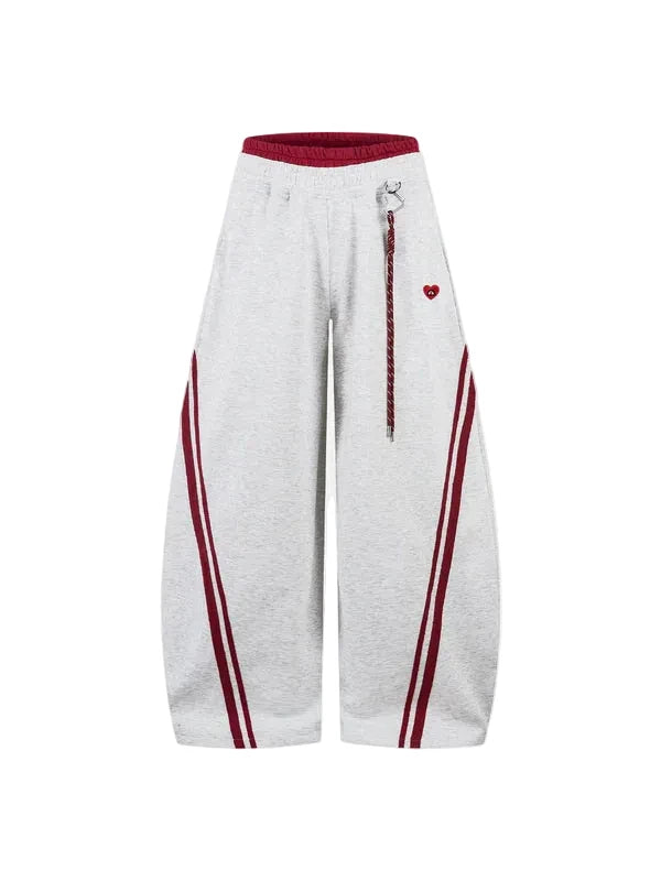 AELFRIC EDEN: STRIPED BAGGY SWEATPANTS
