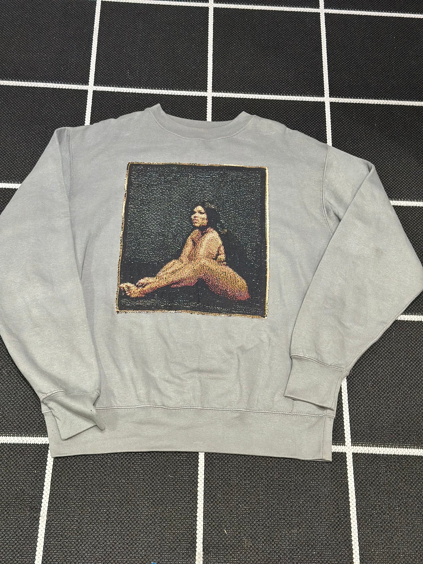 ANGEL GENTLE: TAPESTRY SWEATER- CHARCOAL