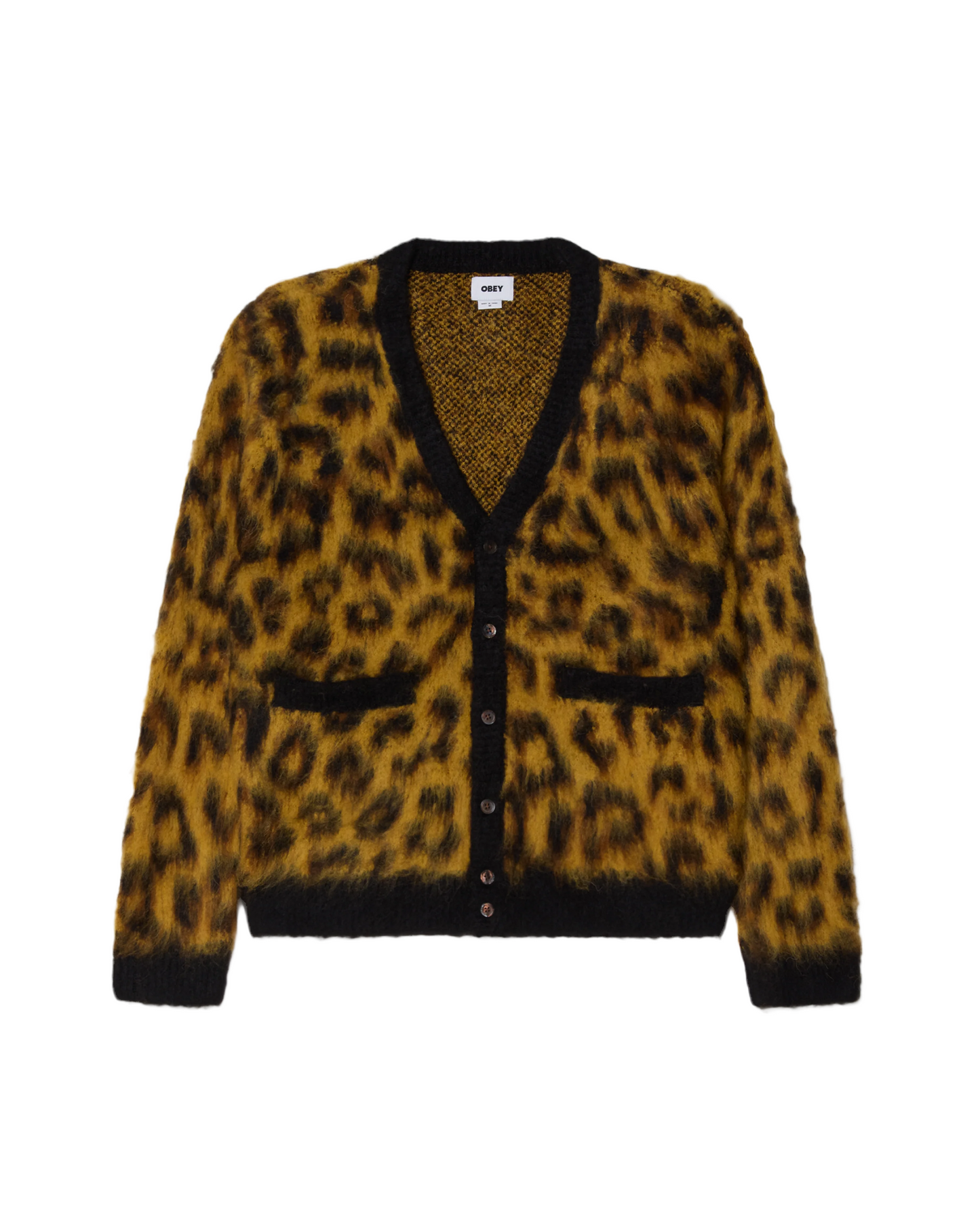 OBEY: PATRON CARDIGAN LEOPARD