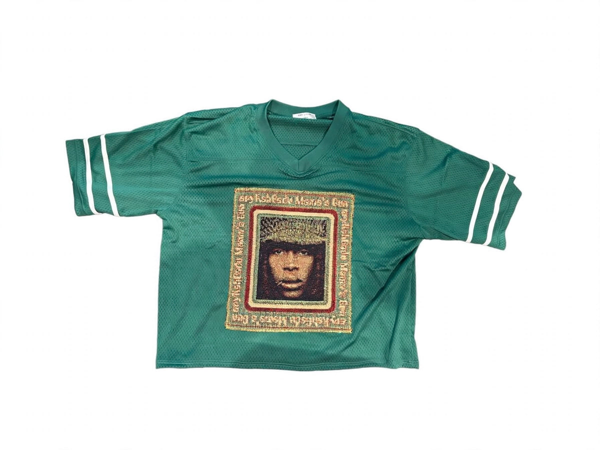 ANGEL GENTLE : VNECK GREEN JERSEY