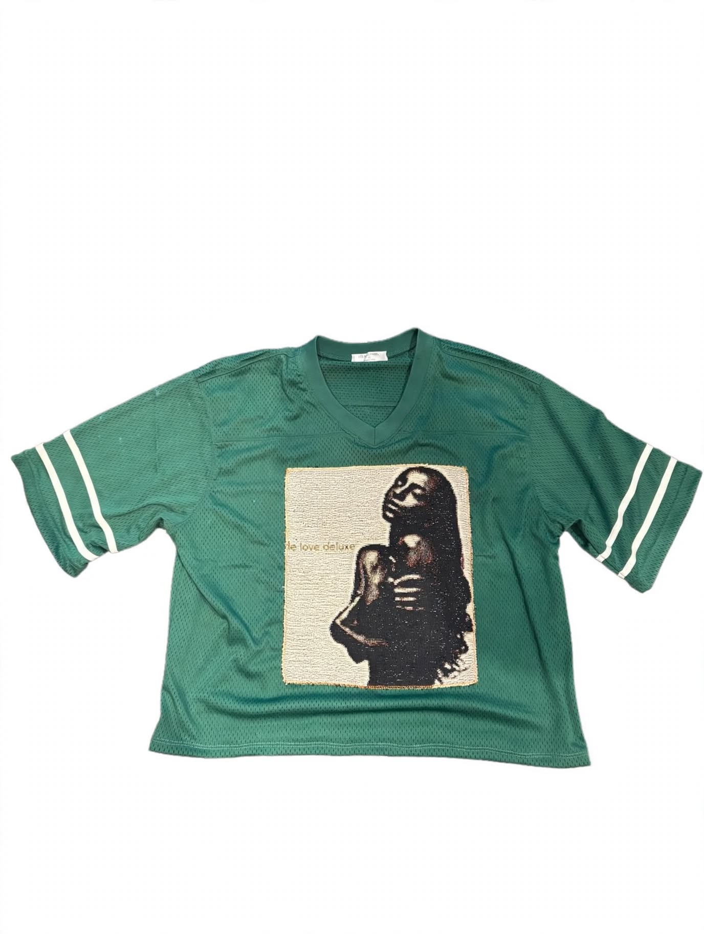 ANGEL GENTLE : VNECK GREEN JERSEY