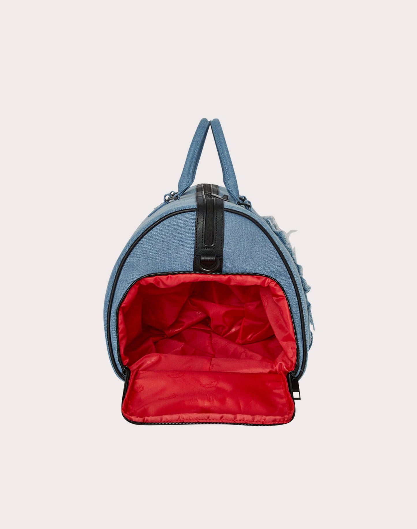 SPRAYGROUND: DENIM SHARK DUFFLE