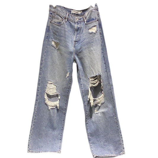 HIDDEN: Distressed Straight Leg Jeans