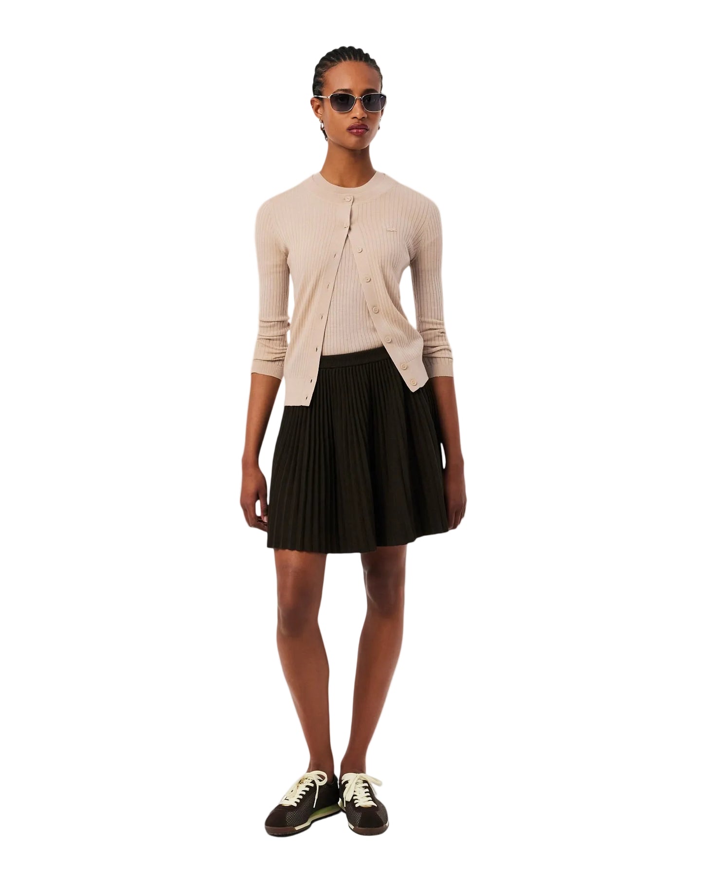LACOSTE: MERINO WOOL RIB SWEATER