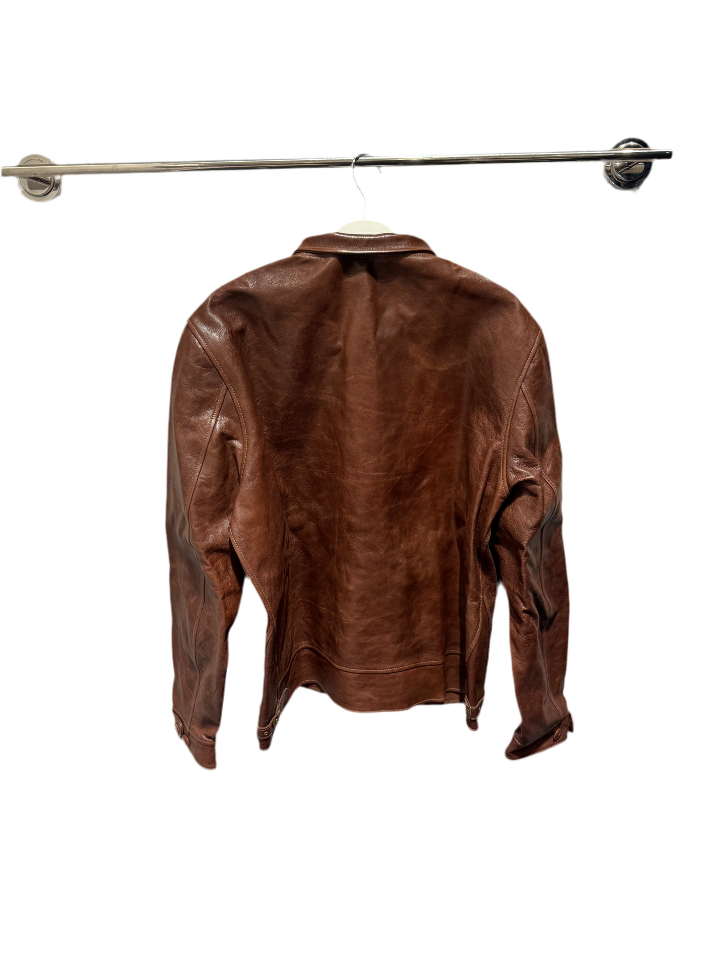 LEVIS VINTAGE CLOTHING: MENLO COSSACK LEATHER JACKET – 85 86