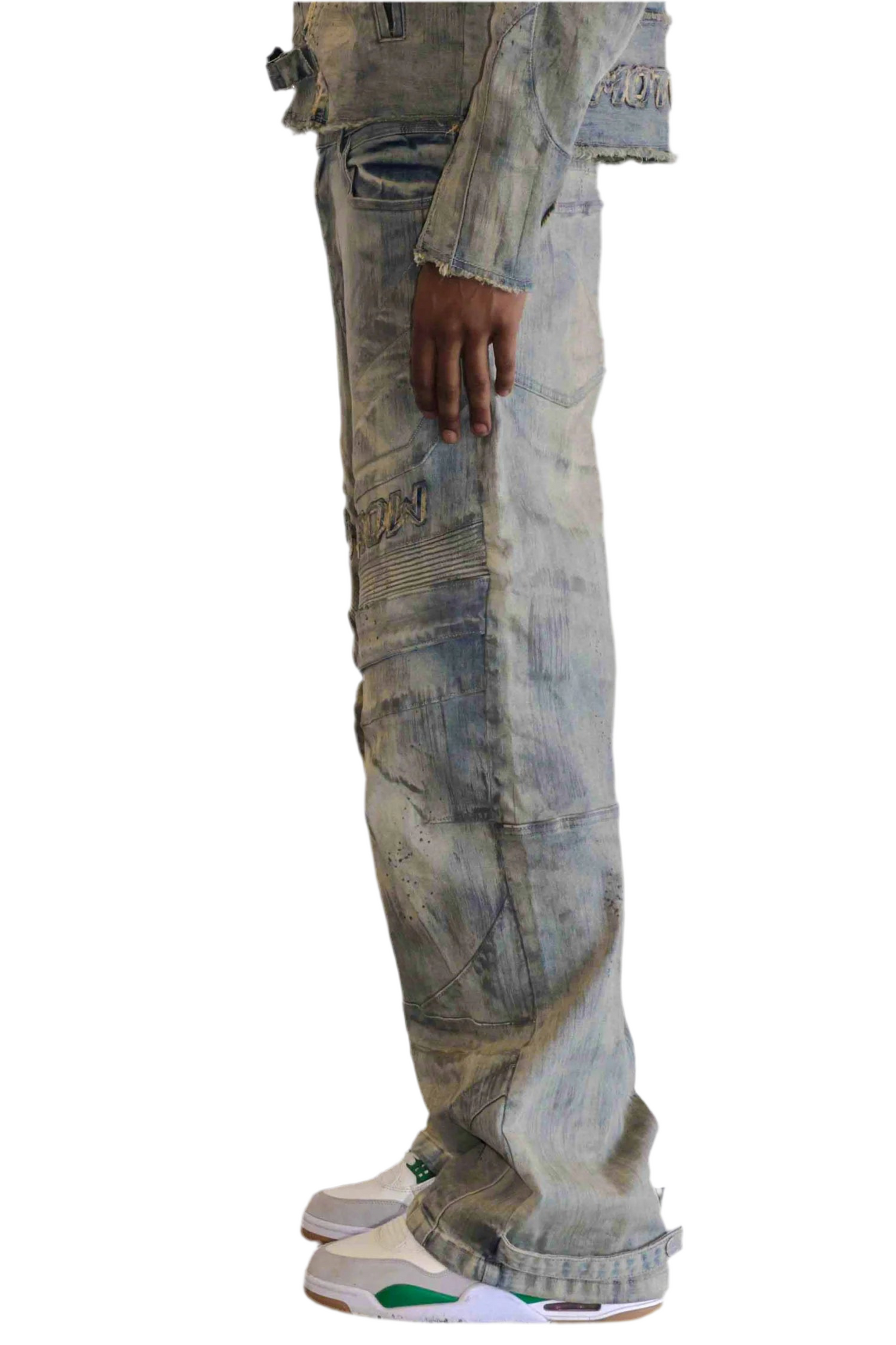 FIRST ROW: MOTOR RACING Y2K DENIM PANTS