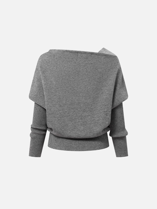 AELFRIC EDEN: OFF THE SHOULDER SWEATER