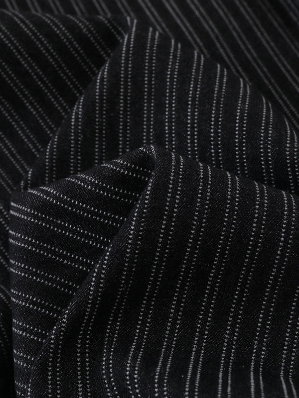 AELFRIC EDEN: PINSTRIPE BAGGY JEANS