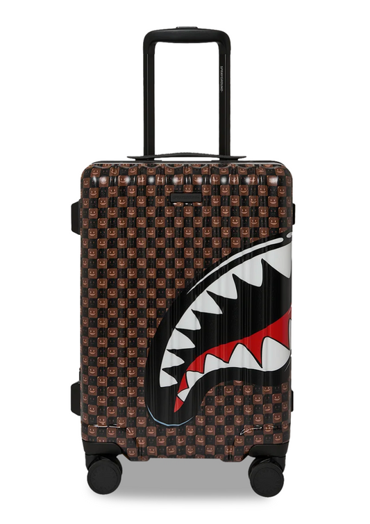 SPRAYGROUND: BROWN TOON SHARK CARRY ON