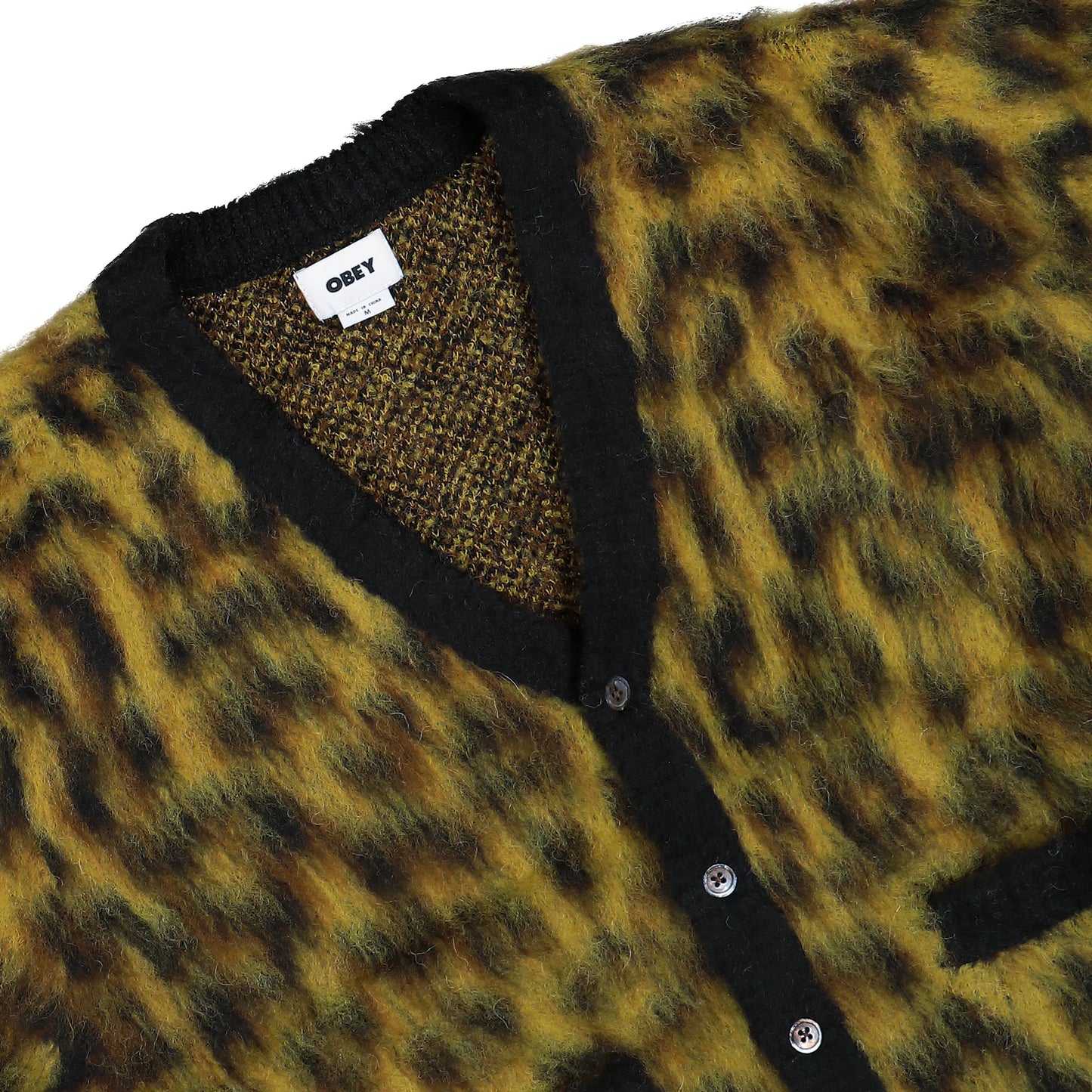 OBEY: PATRON CARDIGAN LEOPARD