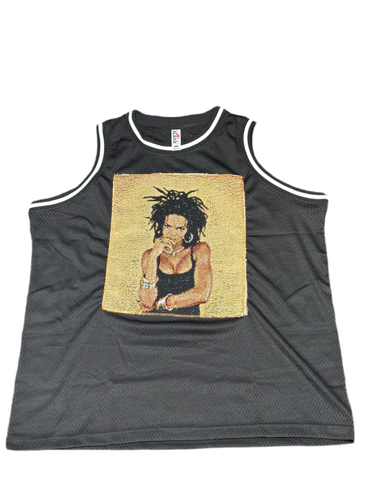 ANGEL GENTLE: LAURYN JERSEY MESH TANK