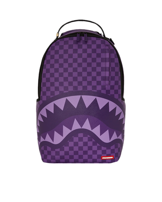 SPRAYGROUND: ALL SYSTEMS GO PURPLE SHARKS IN PARIS DLXSV BACKPACK