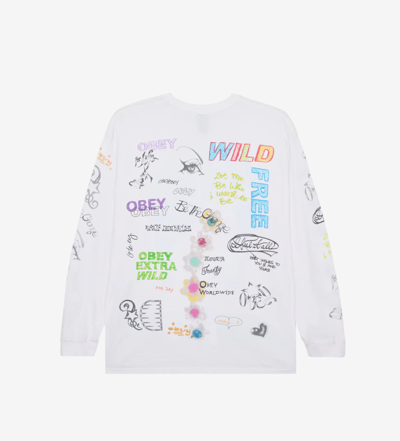 OBEY:WILD FREE LS VINTAGE SHIRT