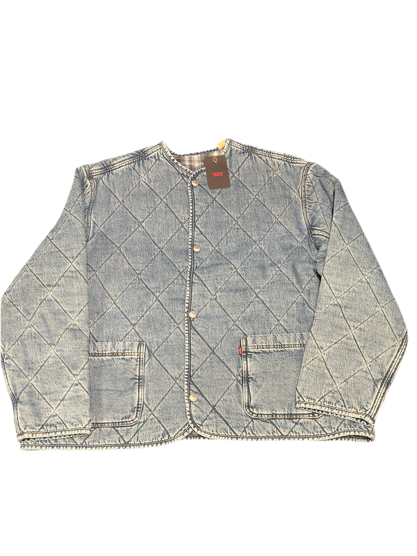 LEVIS: QUILTED BOXY DENIM JACKET