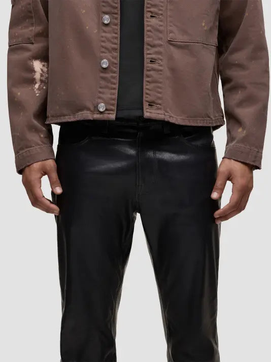 HUDSON: WALKER KICK FLARE LEATHER