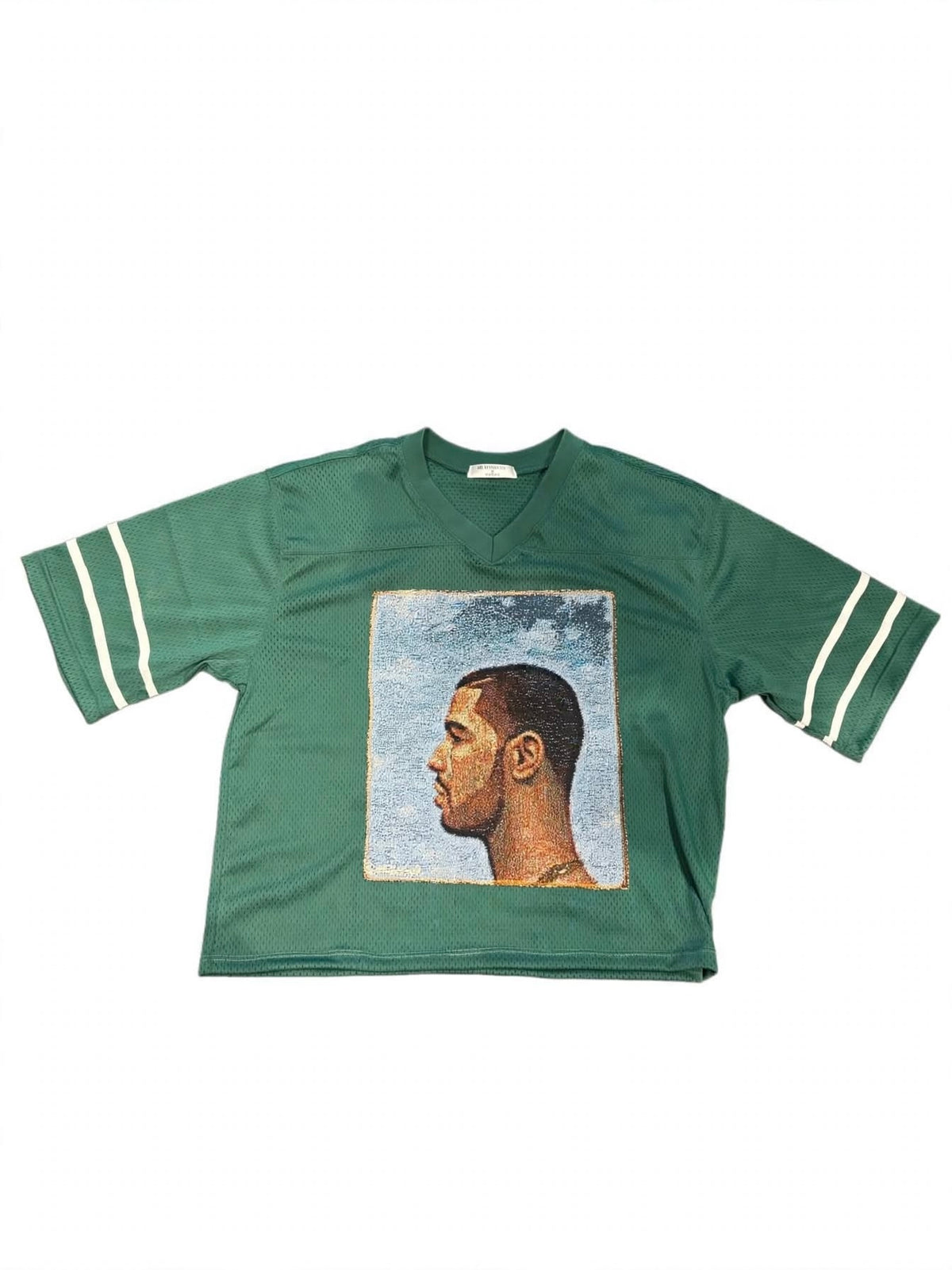 ANGEL GENTLE : VNECK GREEN JERSEY