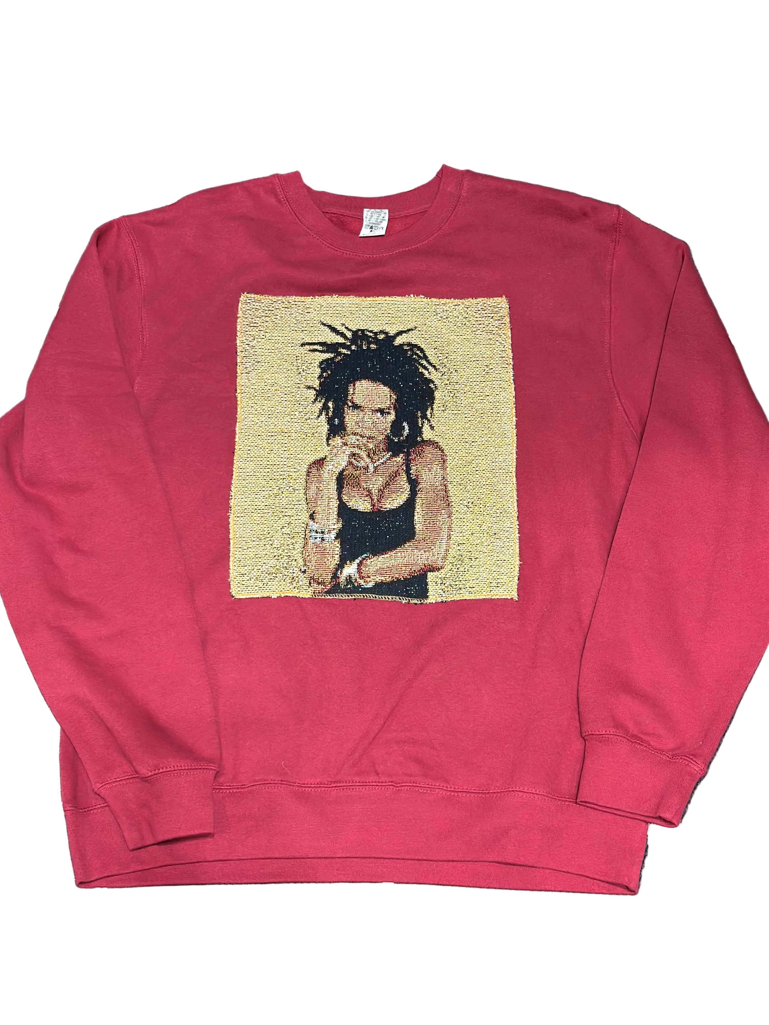 ANGEL GENTLE: TAPESTRY SWEATER- BURGUNDY – 85 86 eightyfiveightysix