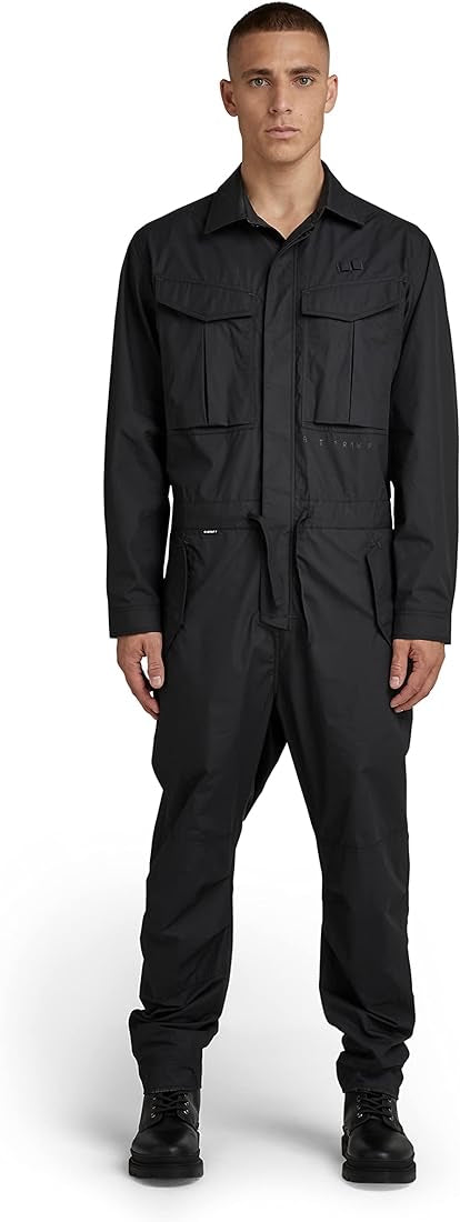 g-star unisex coverall black jumpsuit - 8586